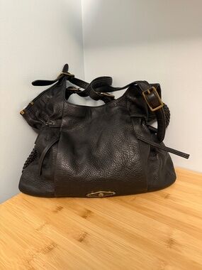 Elliott Lucca Black Leather Women's Purse Shoulder Bag